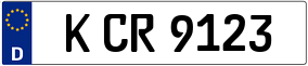 Trailer License Plate